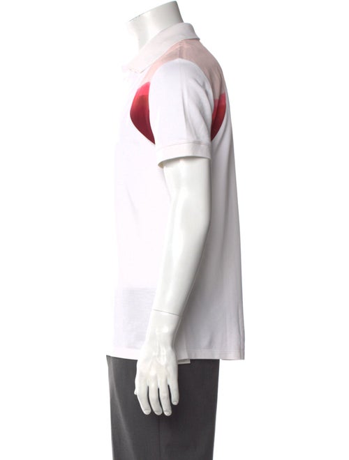 Alexander McQueen 2020 Colorblock Pattern Polo Shirt