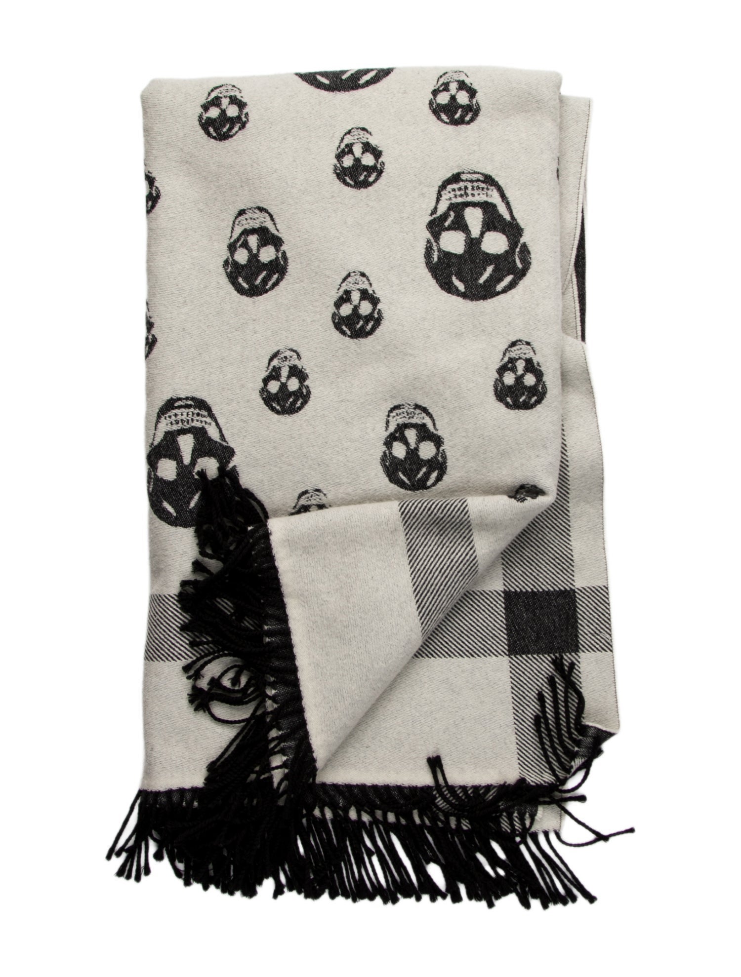 Alexander McQueen Skull Throw Blanket