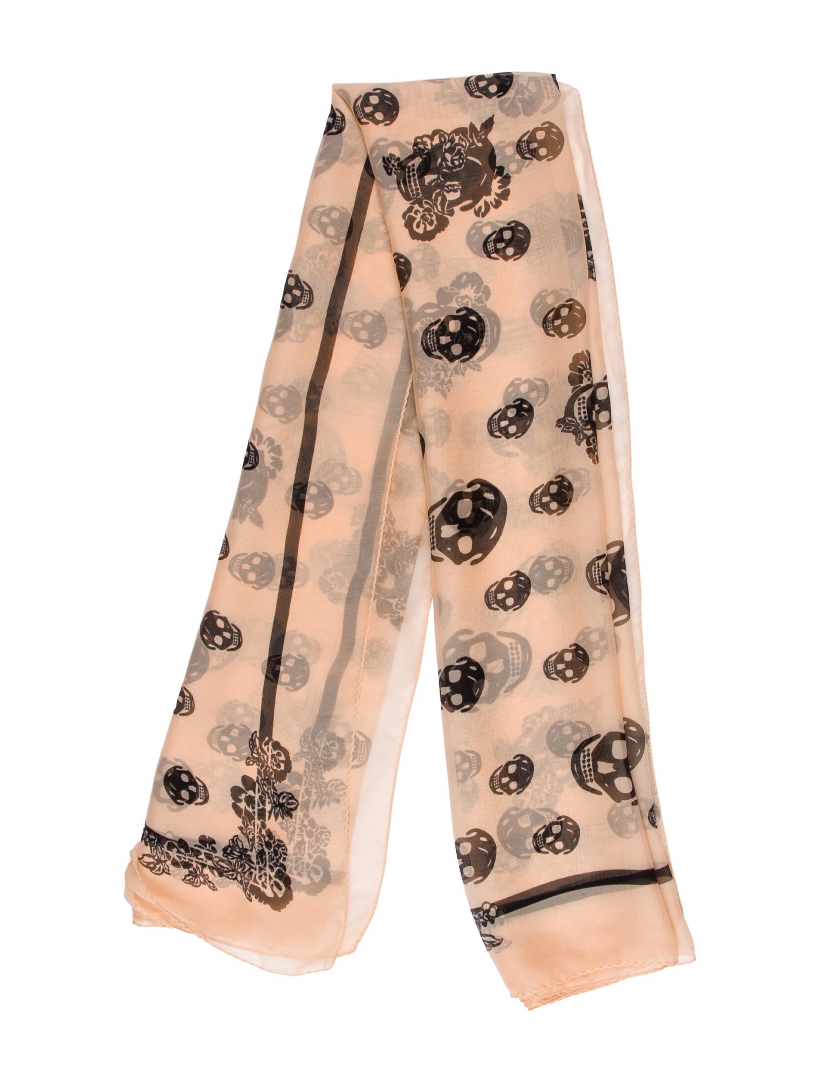 Alexander McQueen Silk Printed Scarf