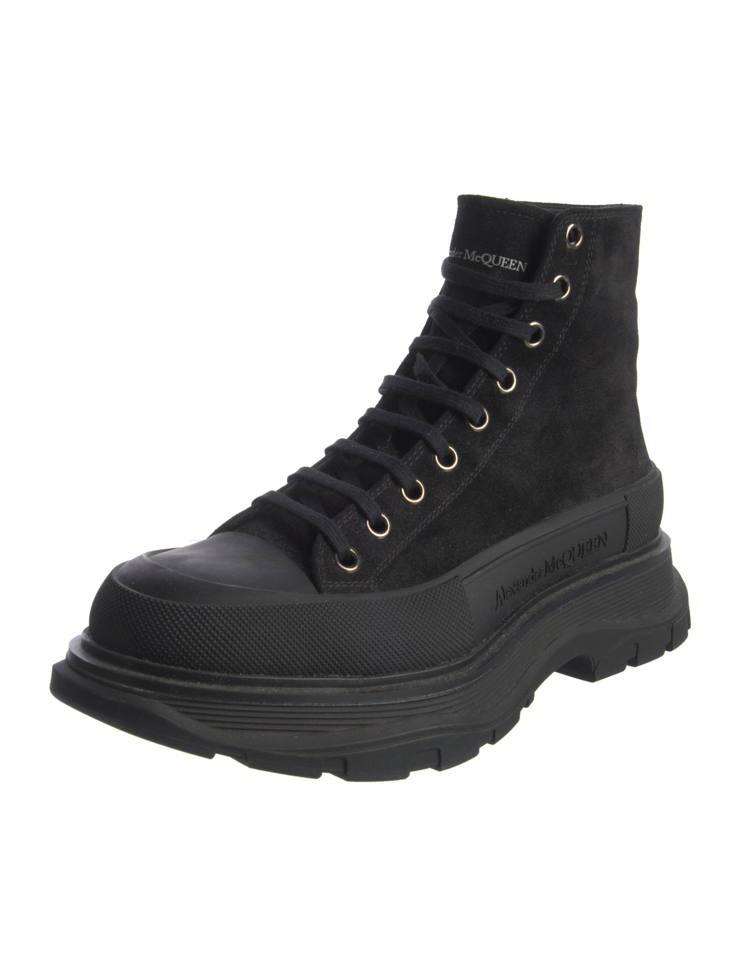 Alexander McQueen Canvas Combat Boots