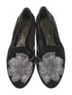 Alexander McQueen Suede Embroidered Accent Flats