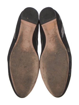 Alexander McQueen Suede Embroidered Accent Flats