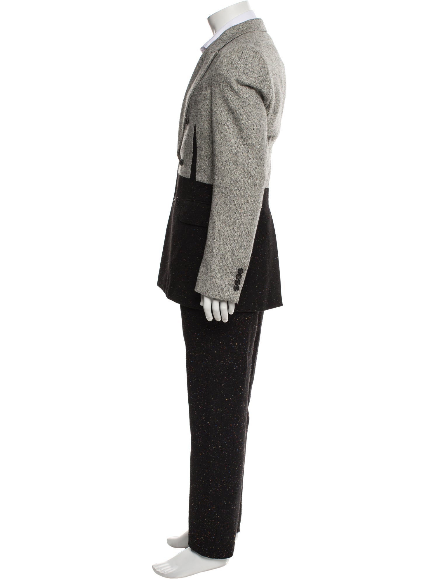 Alexander McQueen Colorblock Pattern Two-Piece Blazer