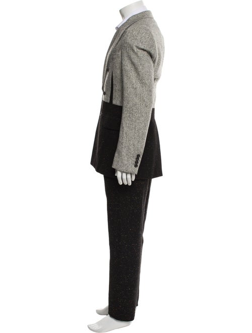 Alexander McQueen Colorblock Pattern Two-Piece Blazer