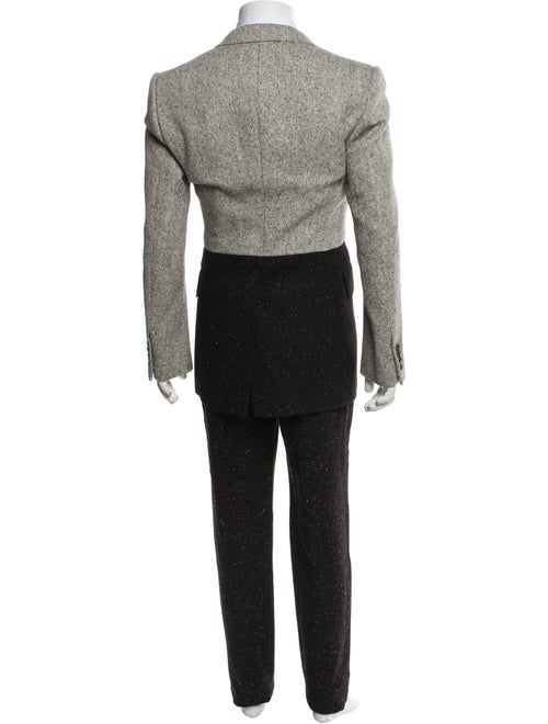 Alexander McQueen Colorblock Pattern Two-Piece Blazer