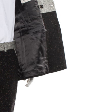 Alexander McQueen Colorblock Pattern Two-Piece Blazer