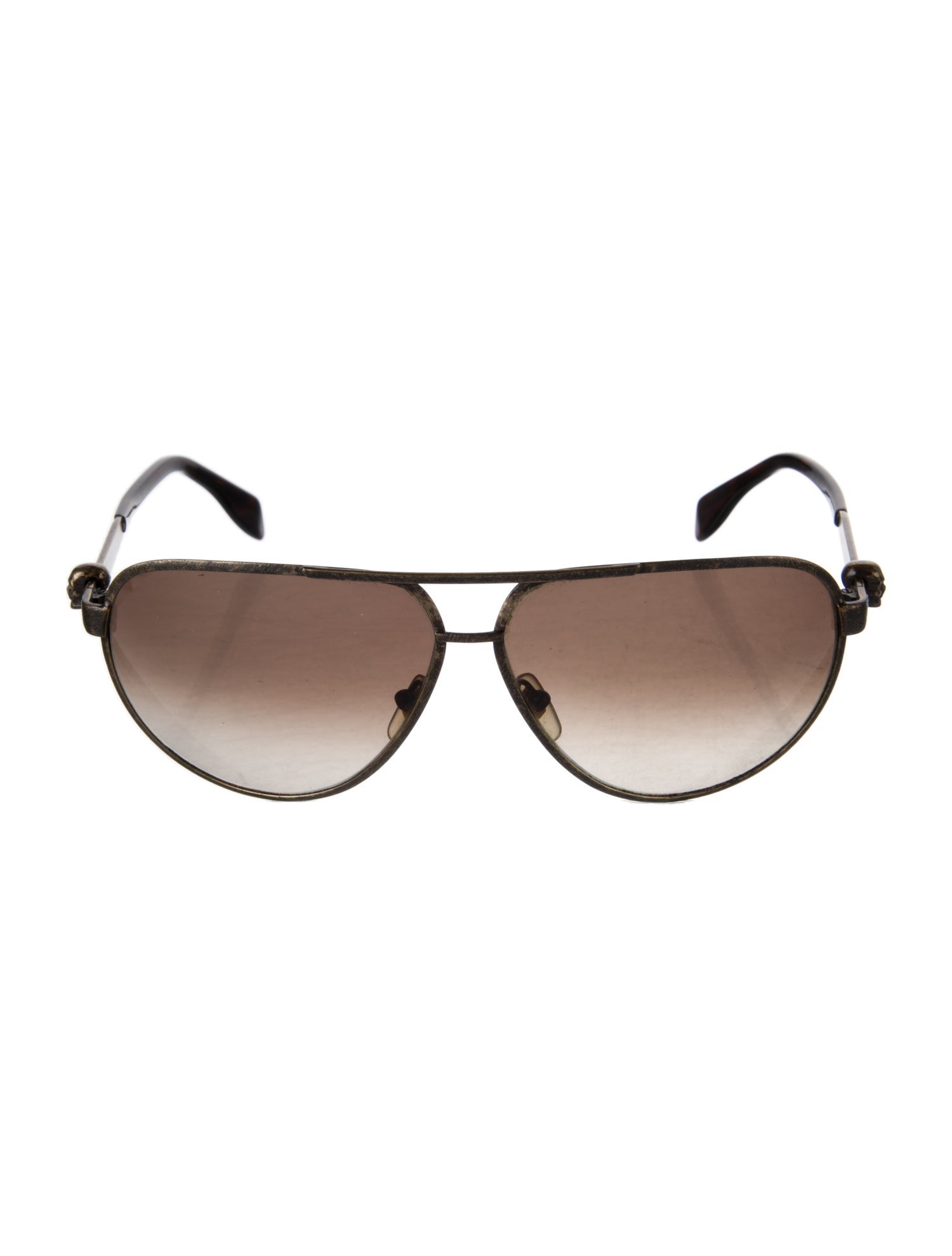 Alexander McQueen Skull Aviator Sunglasses