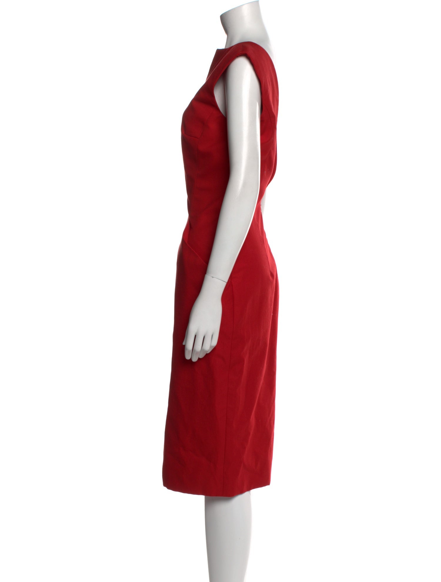 Alexander McQueen V-Neck Midi Length Dress w/ Tags