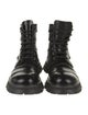 Alexander McQueen Leather Cutout Accent Combat Boots