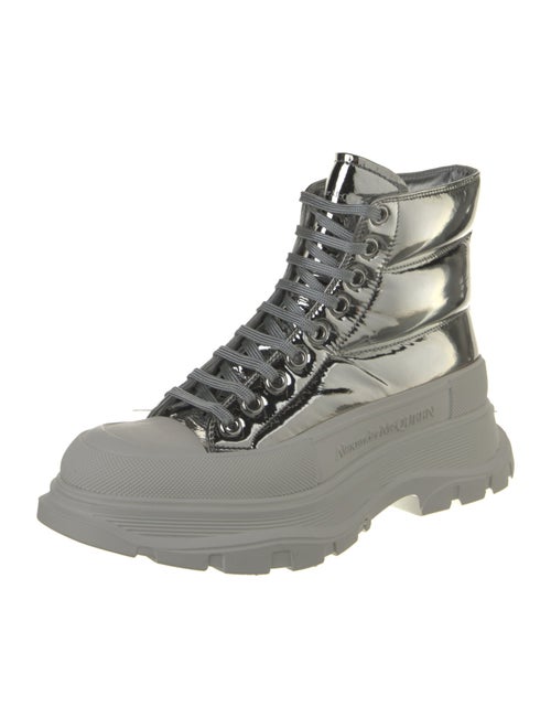 Alexander McQueen Colorblock Pattern Hiking Boots