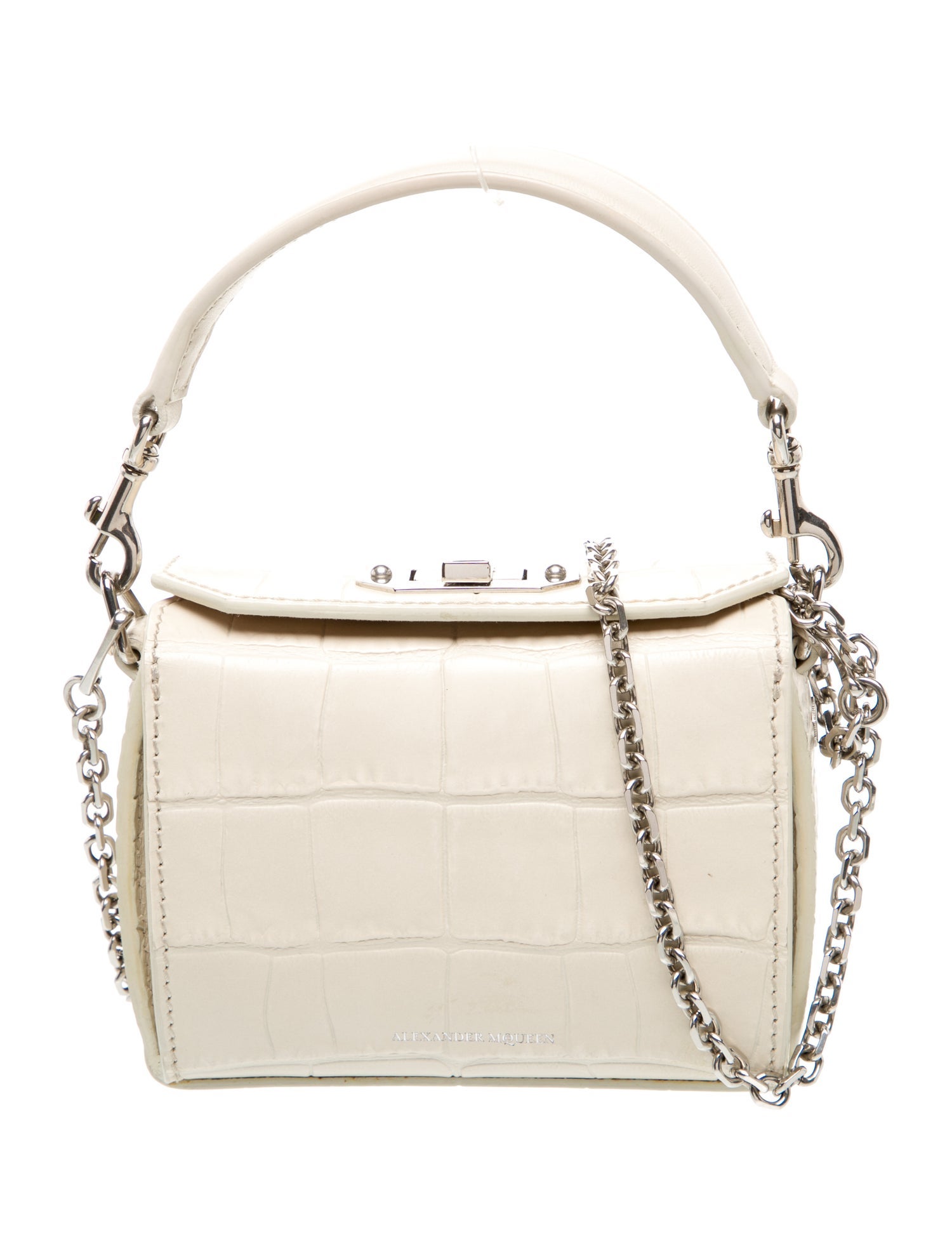 Alexander McQueen Embossed Leather Minaudière