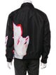 Alexander McQueen Colorblock Pattern Bomber Jacket
