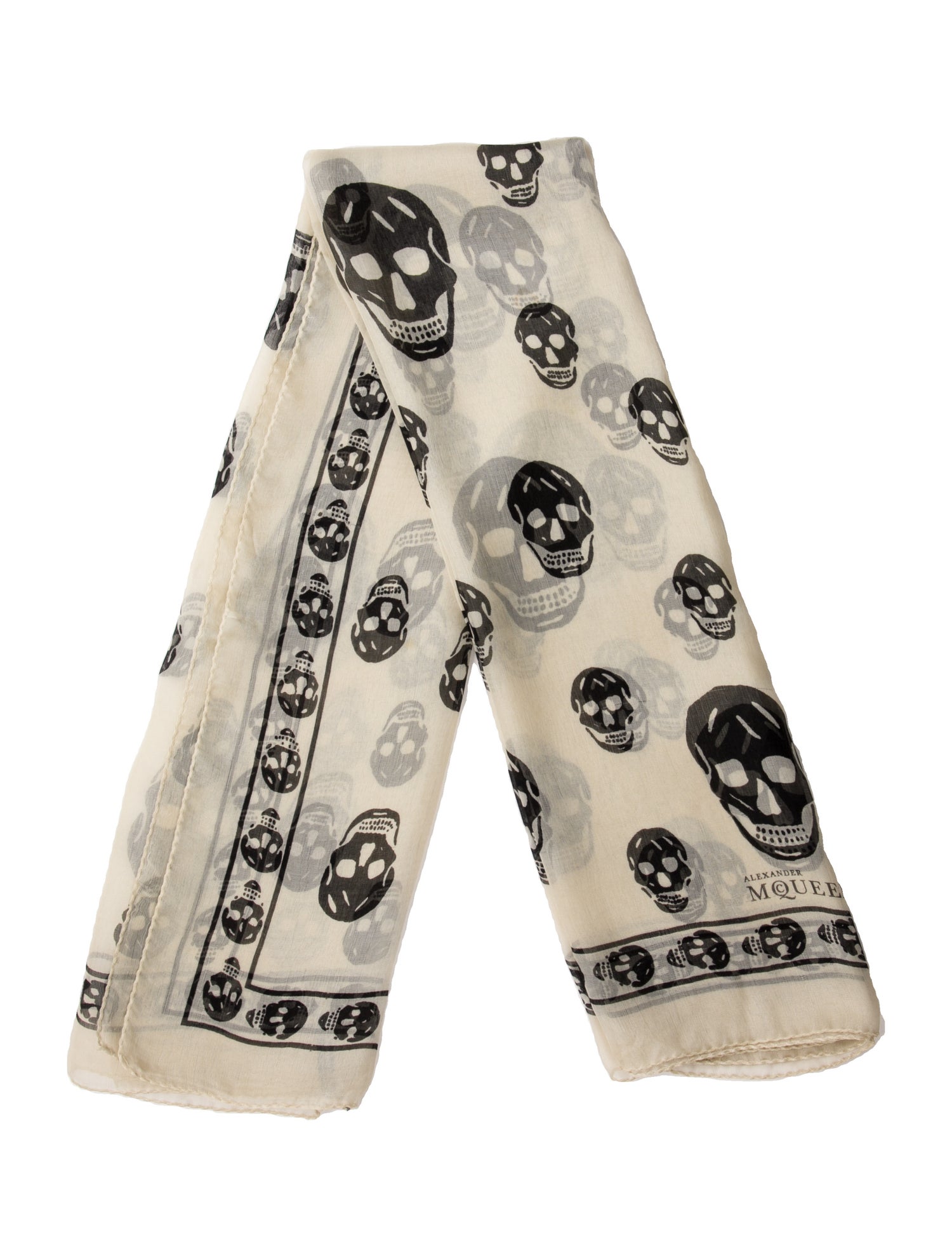 Alexander McQueen Silk Printed Scarf