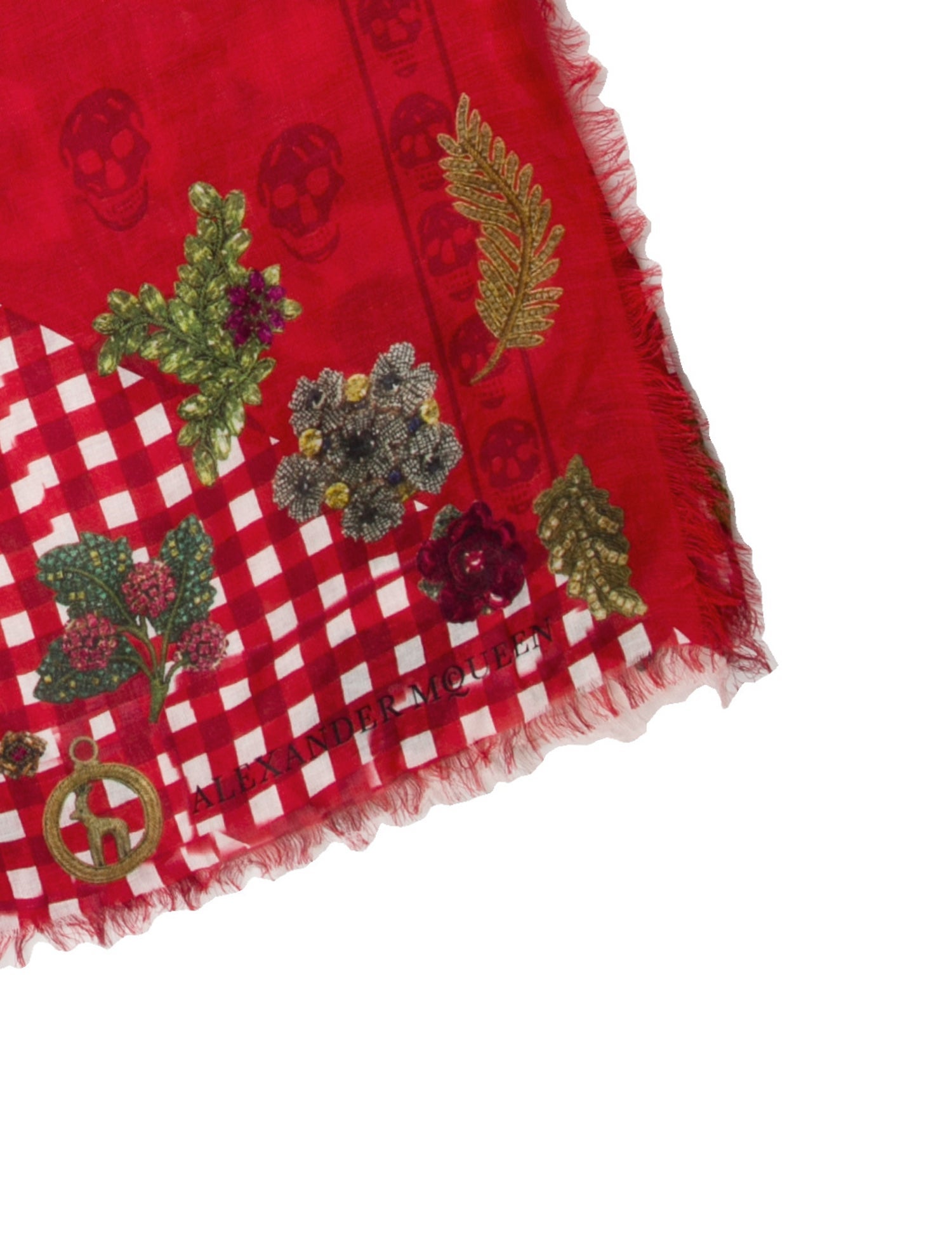 Alexander McQueen Wool Printed Scarf