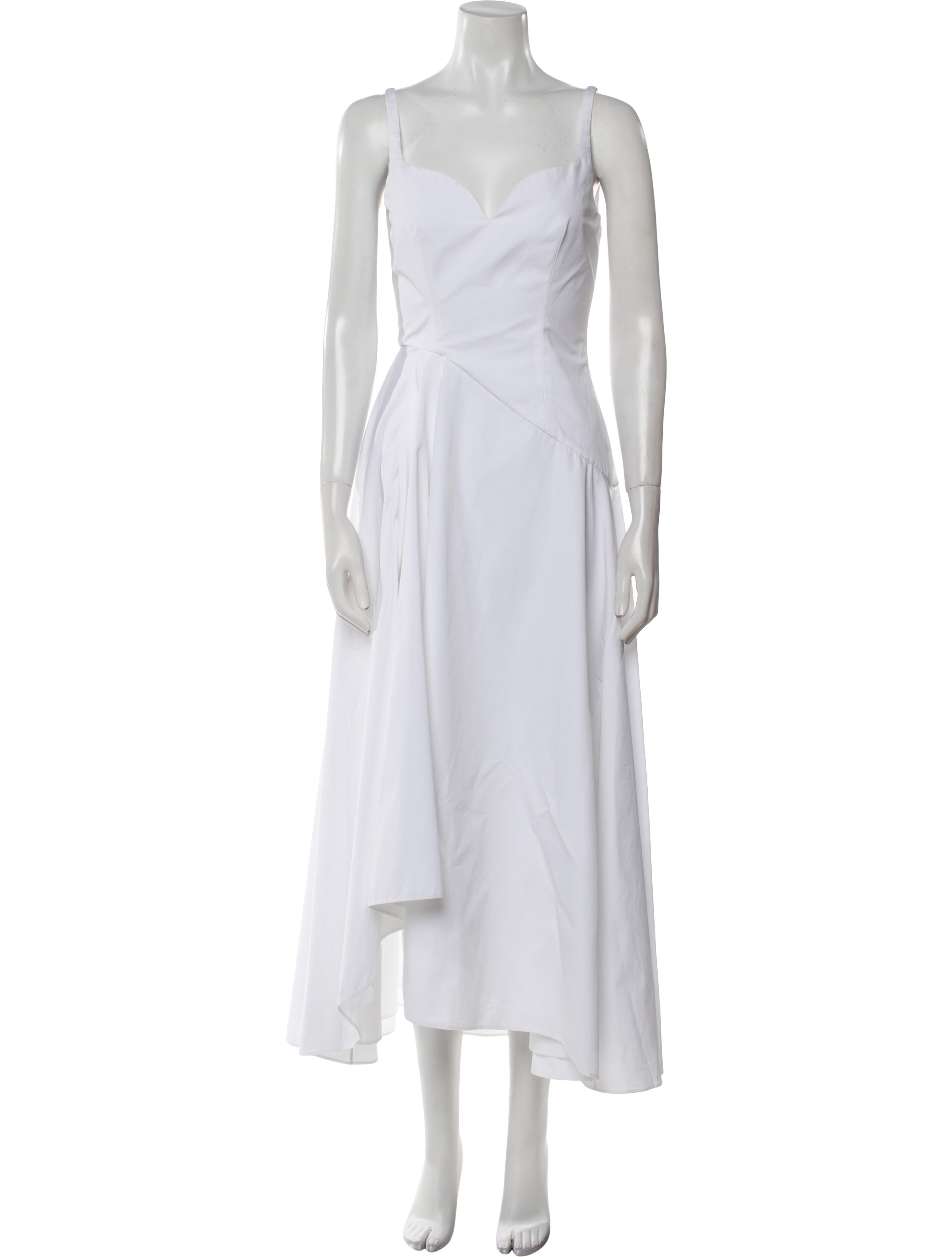 Alexander McQueen Square Neckline Long Dress