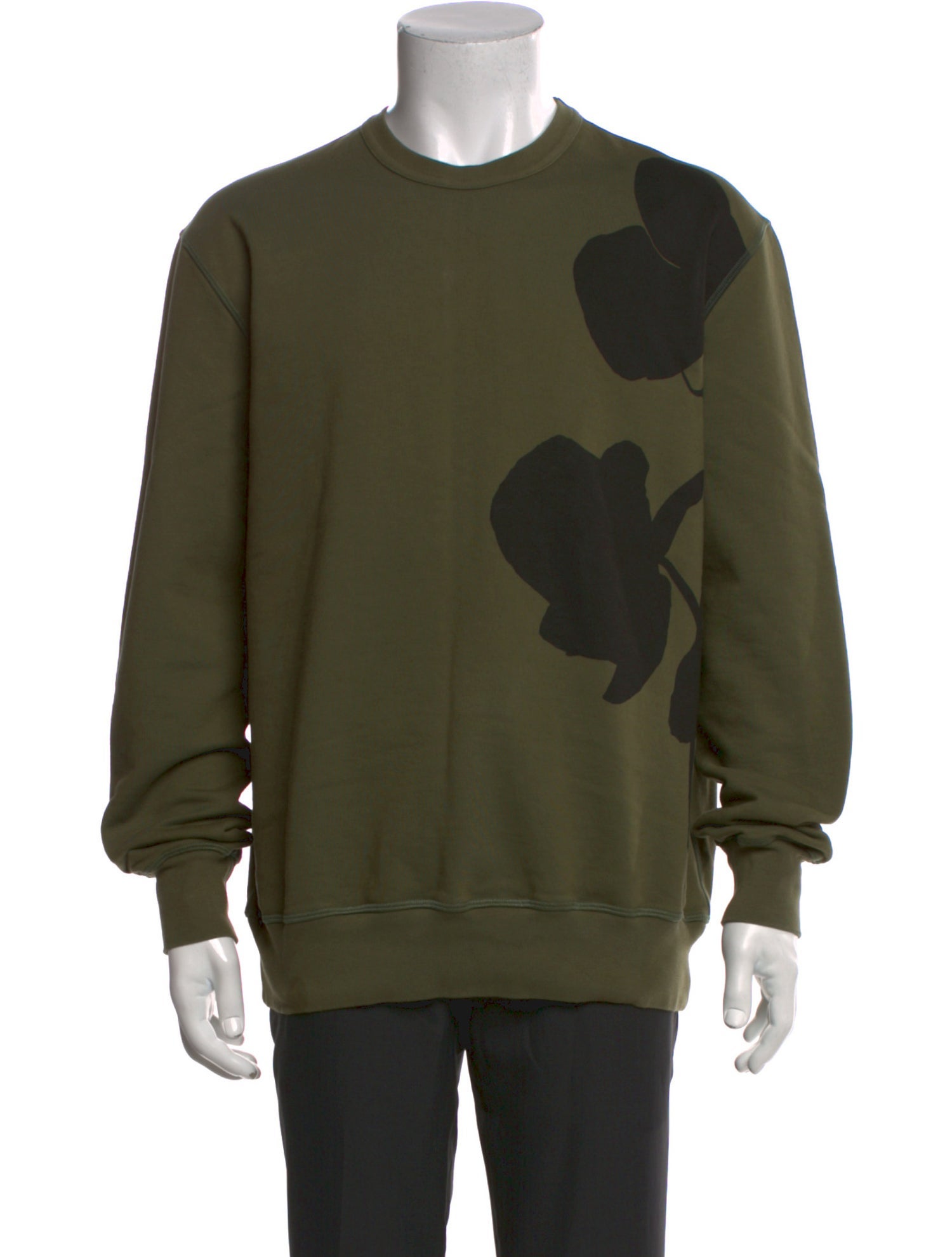 Alexander McQueen Graphic Print Crew Neck Sweatshirt