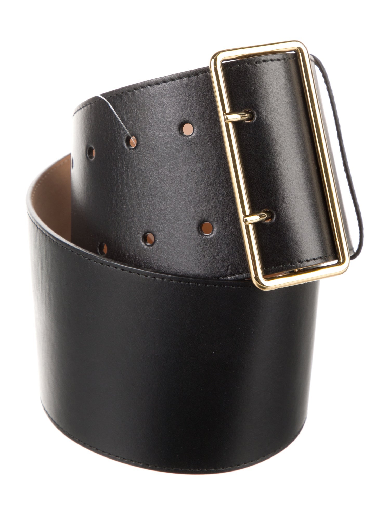 Alexander McQueen Wide Leather Waist Belt