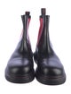 Alexander McQueen Leather Colorblock Pattern Chelsea Boots