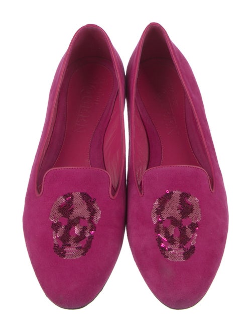 Alexander McQueen Skull Suede Loafers