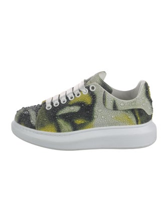 Alexander McQueen Leather Printed Sneakers
