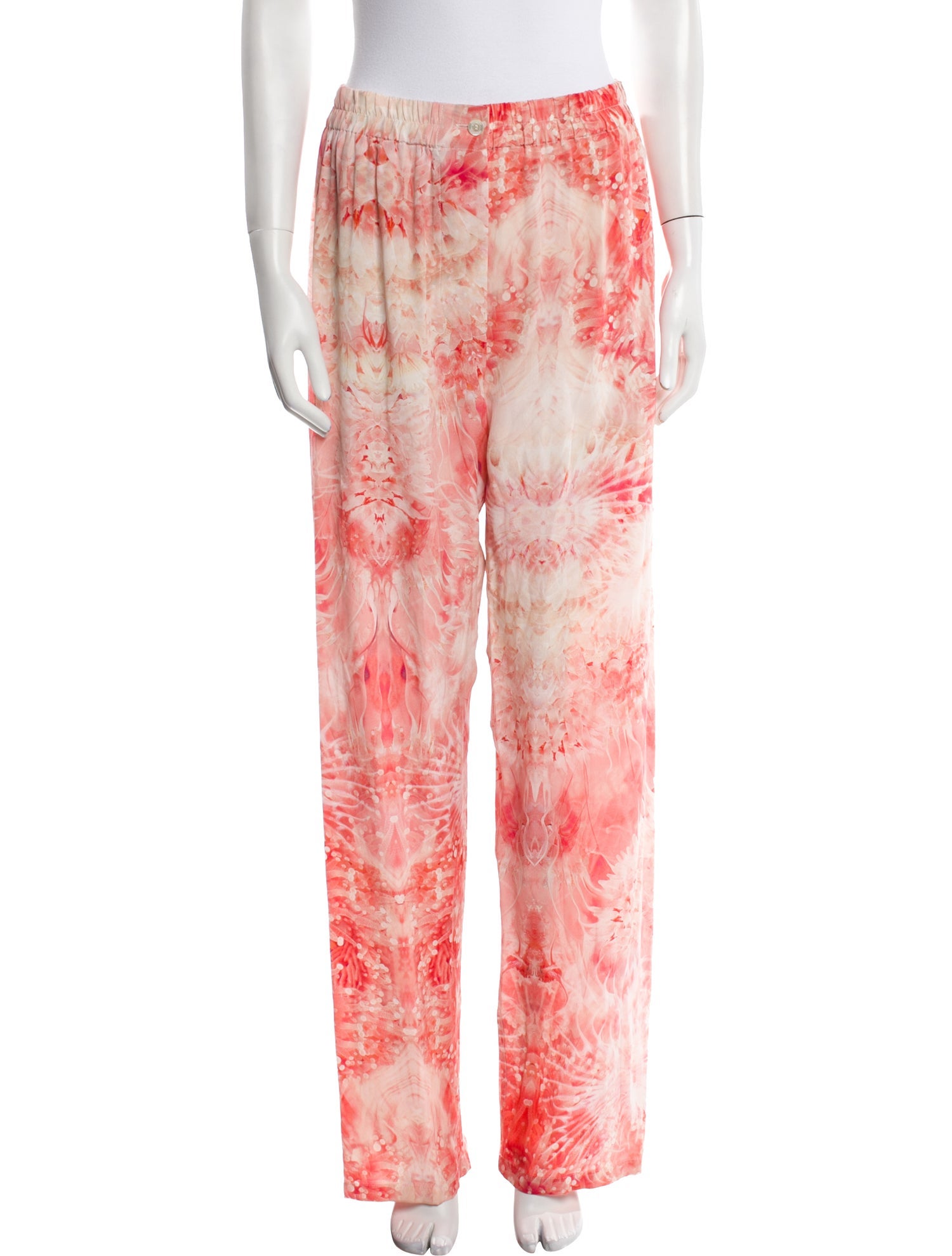 Alexander McQueen Silk Wide Leg Pants