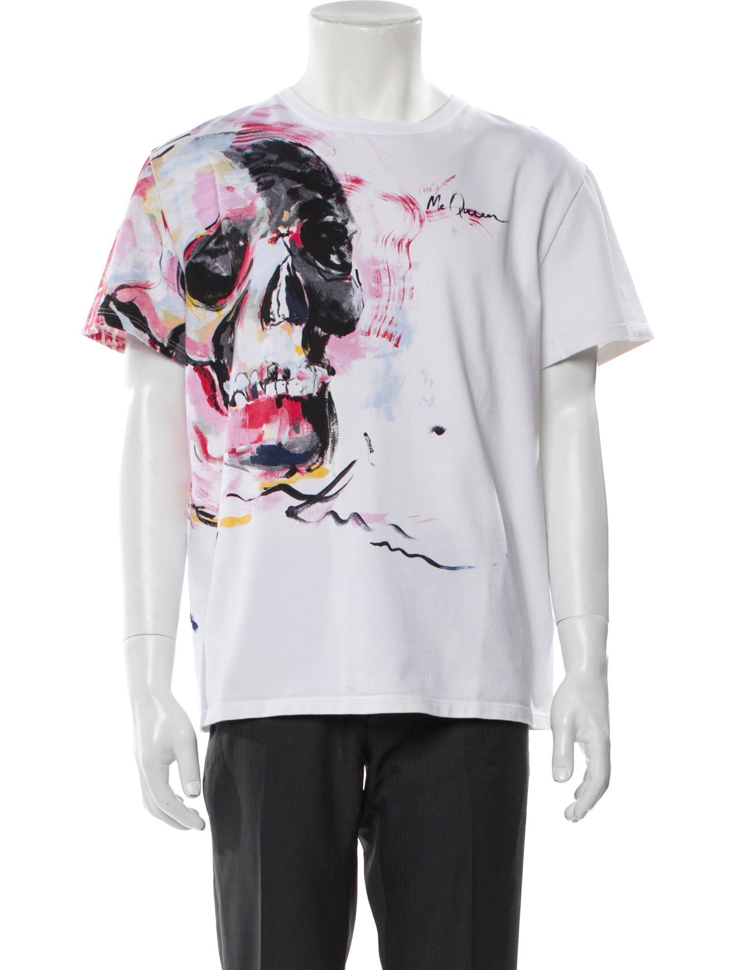 Alexander McQueen Graphic Print Crew Neck T-Shirt
