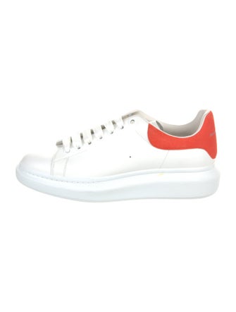 Alexander McQueen Leather Colorblock Pattern Sneakers