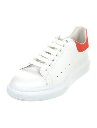 Alexander McQueen Leather Colorblock Pattern Sneakers