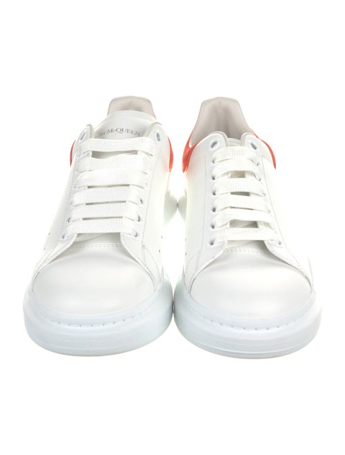 Alexander McQueen Leather Colorblock Pattern Sneakers