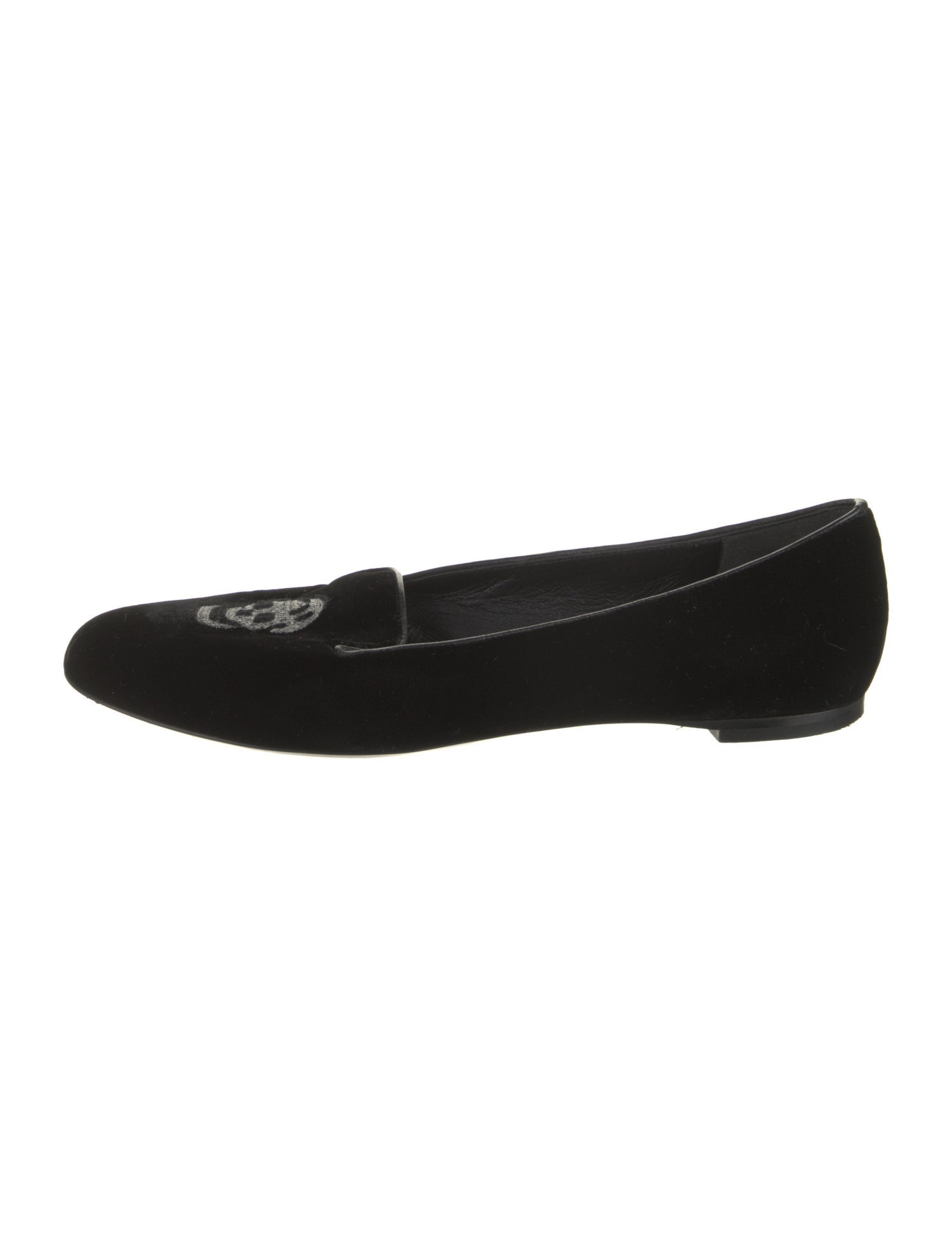 Alexander McQueen Smoking Slippers Skull Flats