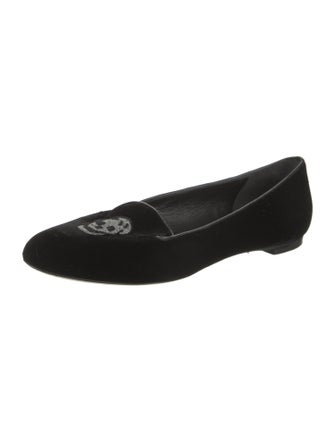 Alexander McQueen Smoking Slippers Skull Flats