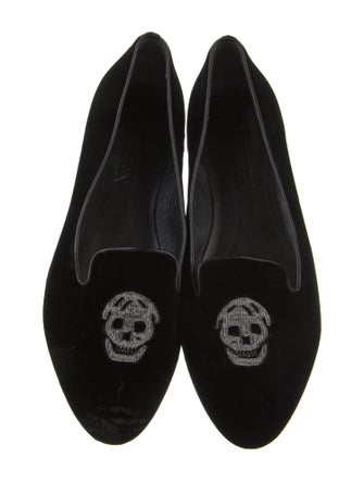 Alexander McQueen Smoking Slippers Skull Flats