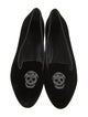 Alexander McQueen Smoking Slippers Skull Flats