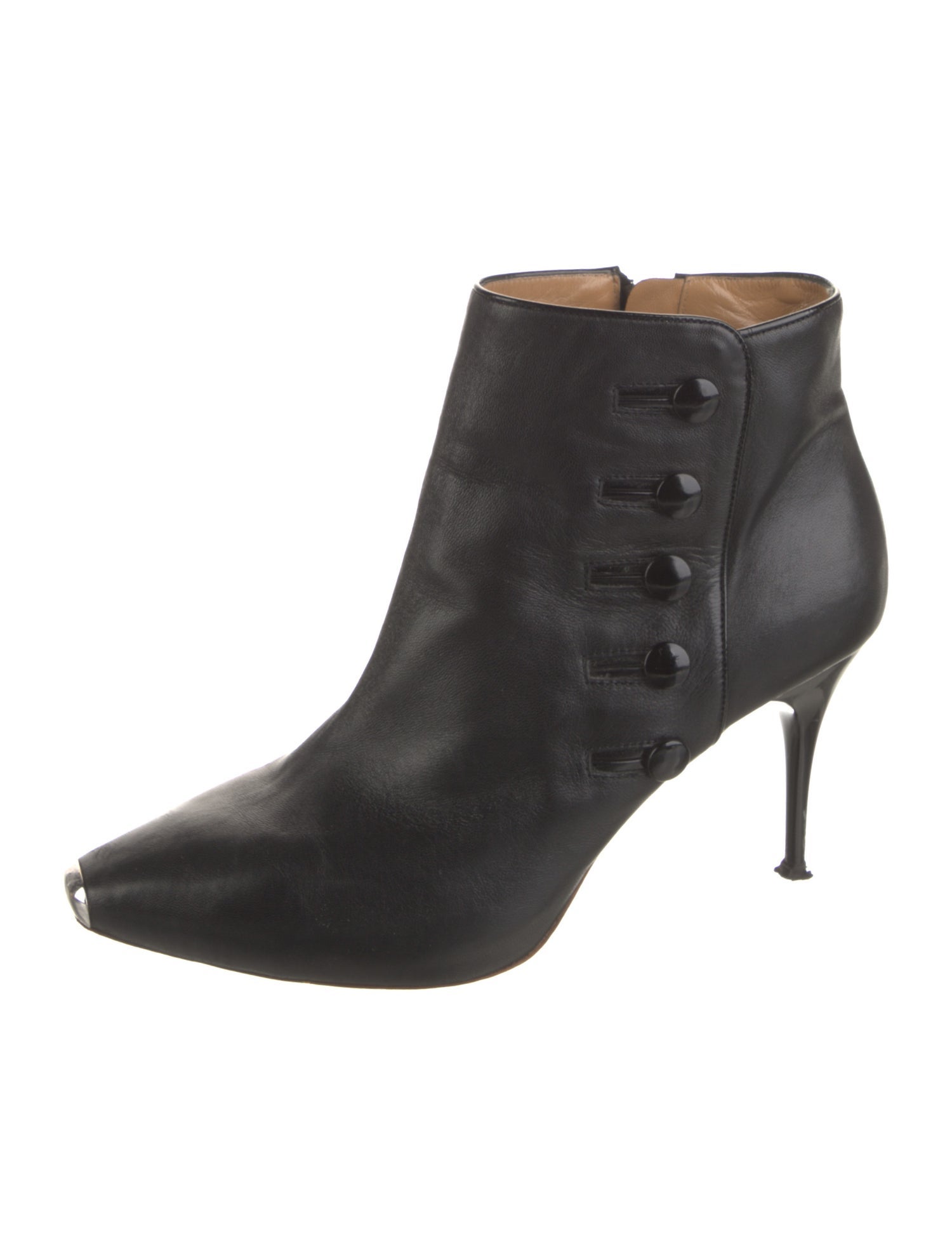 Alexander McQueen Leather Lace-Up Boots