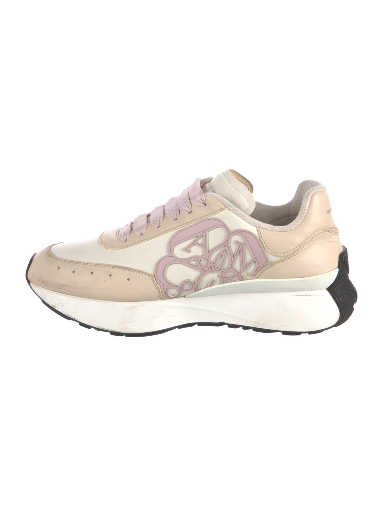 Alexander McQueen Leather Printed Sneakers