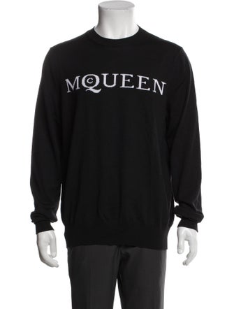 Alexander McQueen Wool Graphic Print Pullover