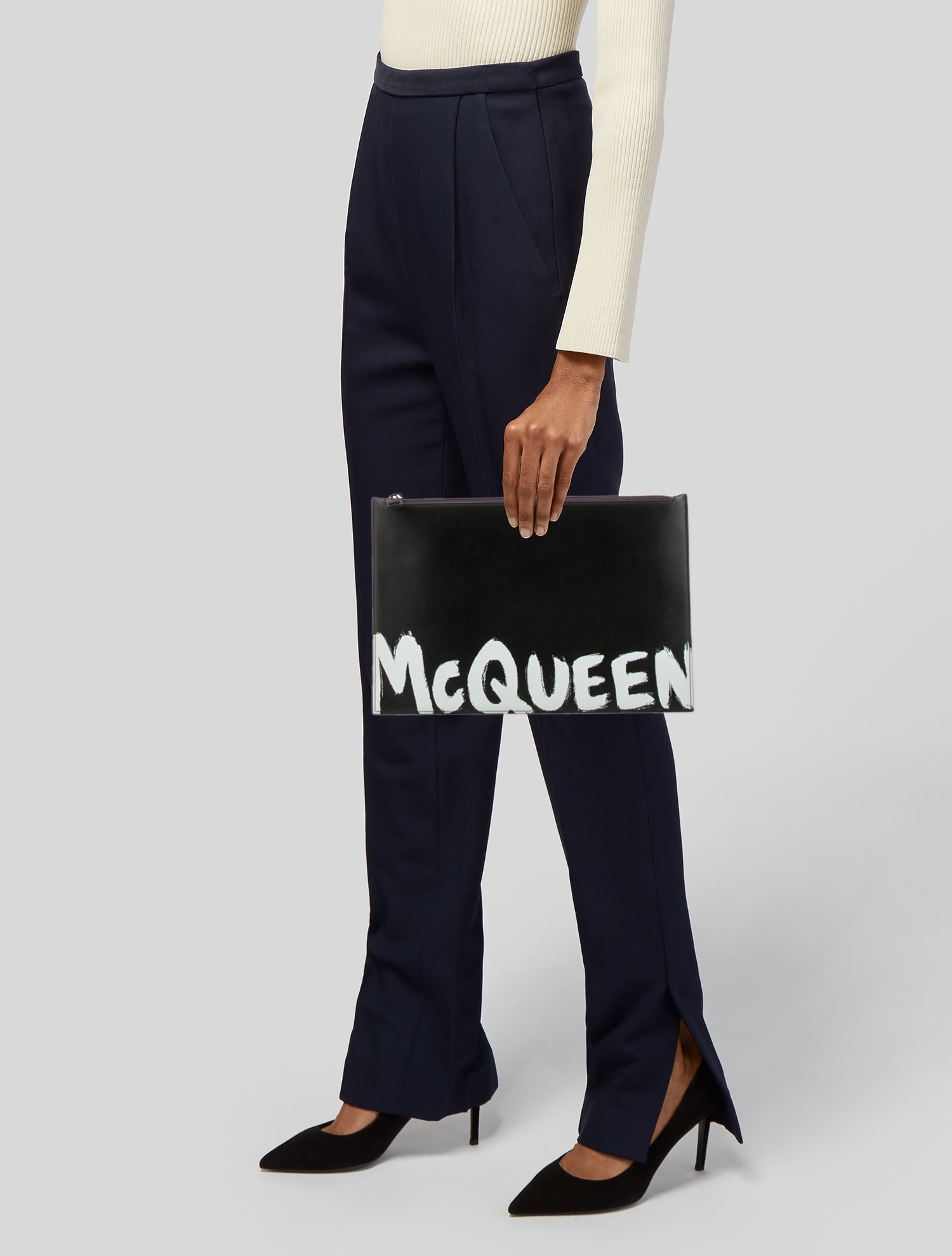 Alexander McQueen Leather Handbag with logo