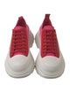 Alexander McQueen Leather Colorblock Pattern Sneakers