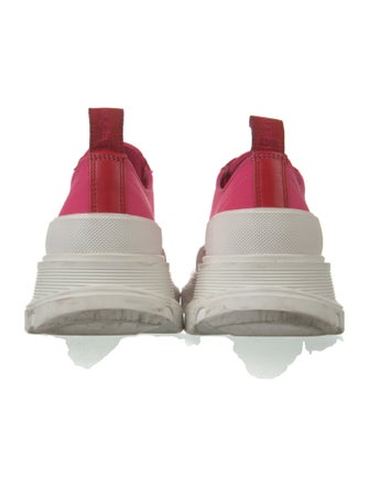 Alexander McQueen Leather Colorblock Pattern Sneakers