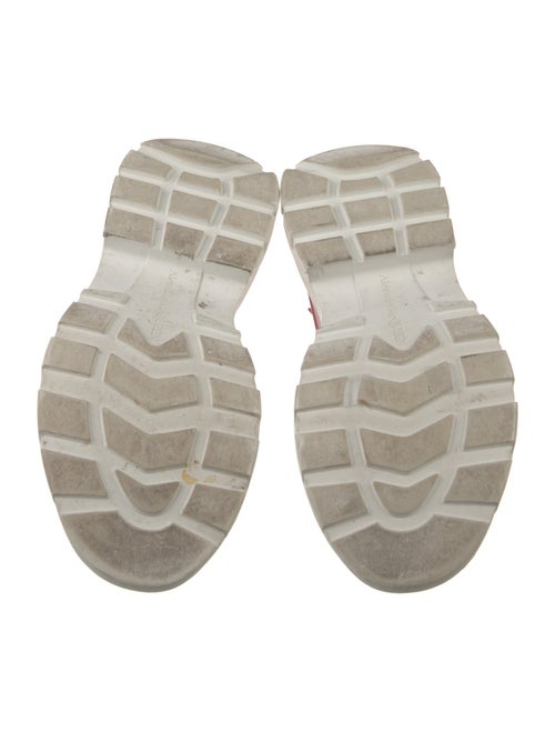 Alexander McQueen Leather Colorblock Pattern Sneakers
