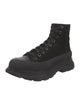 Alexander McQueen Canvas Lace-Up Boots