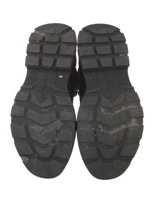 Alexander McQueen Canvas Lace-Up Boots