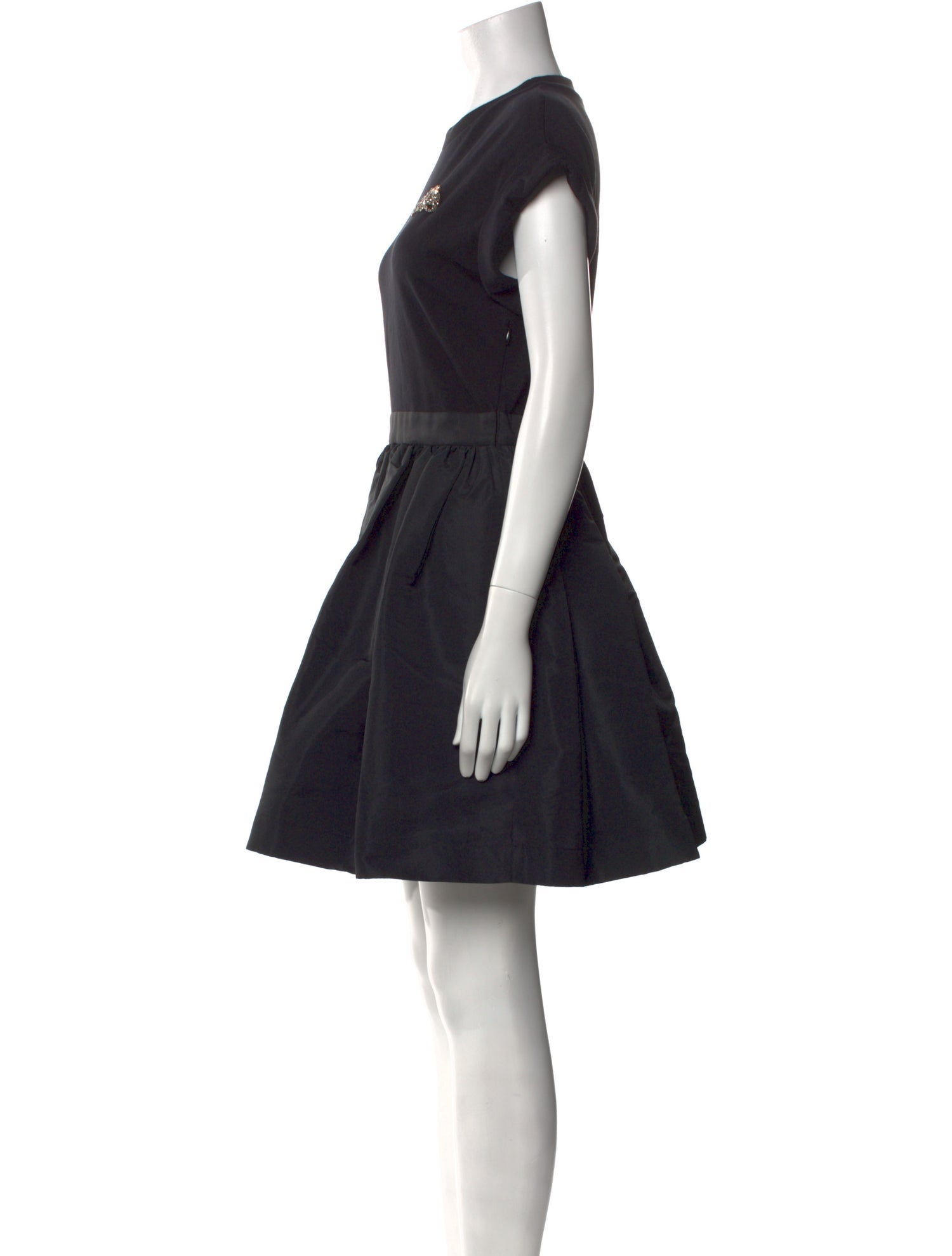 Alexander McQueen Crew Neck Mini Dress