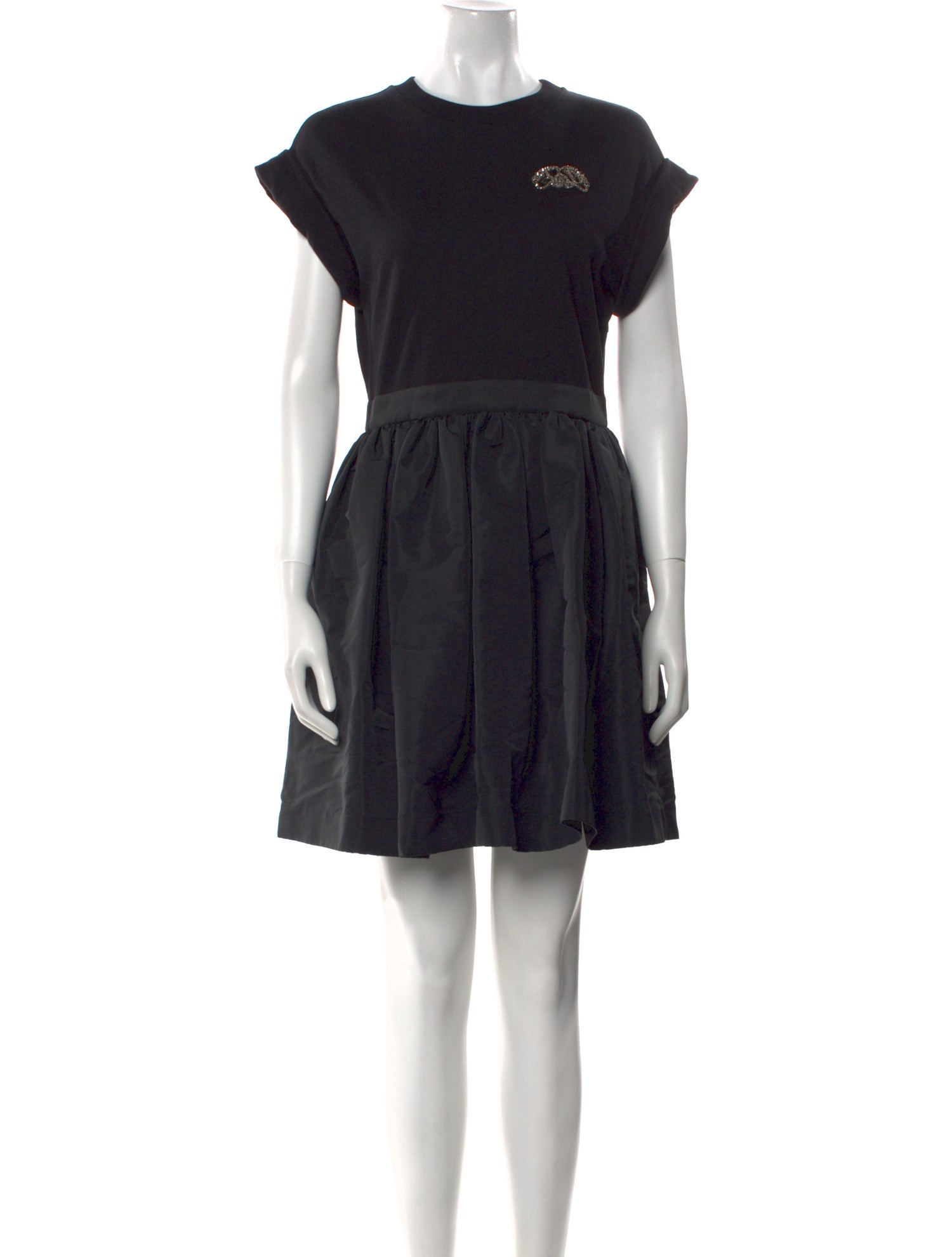 Alexander McQueen Crew Neck Mini Dress