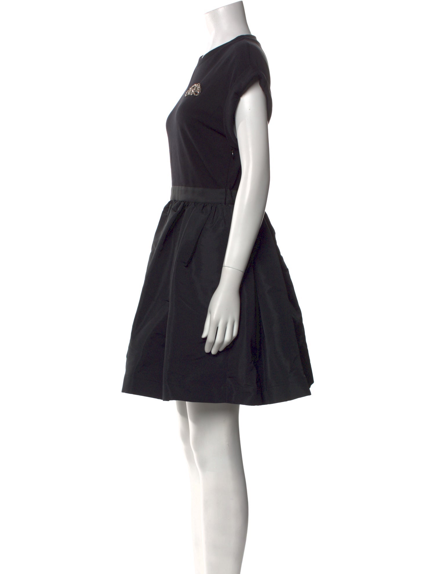 Alexander McQueen Crew Neck Mini Dress