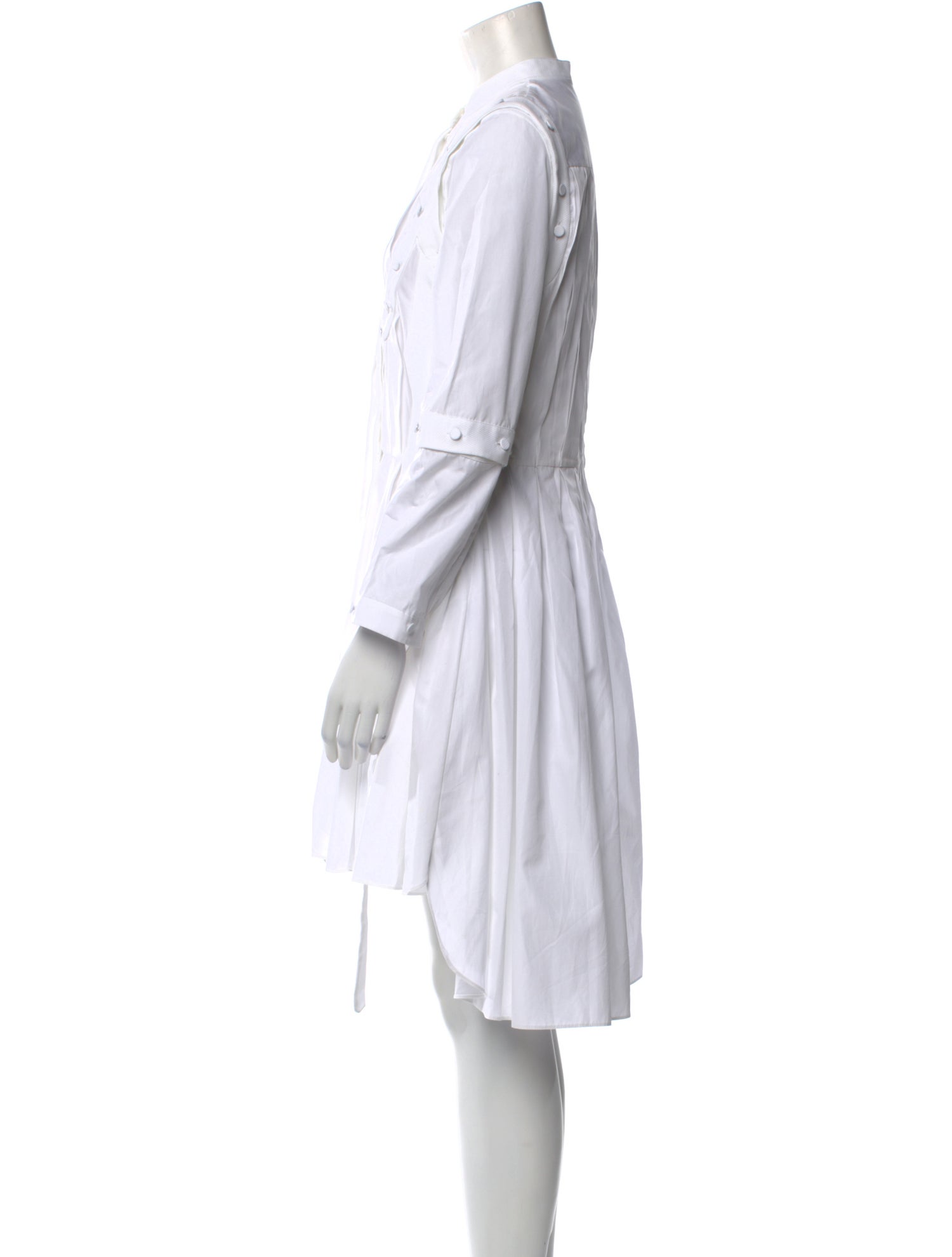 Alexander McQueen Mock Neck Midi Length Dress