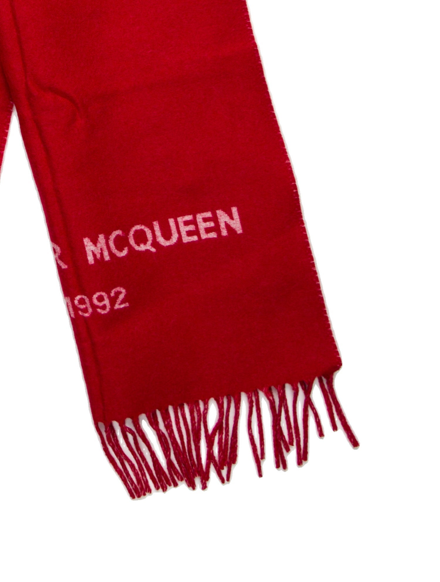 Alexander McQueen Wool Striped Scarf w/ Tags