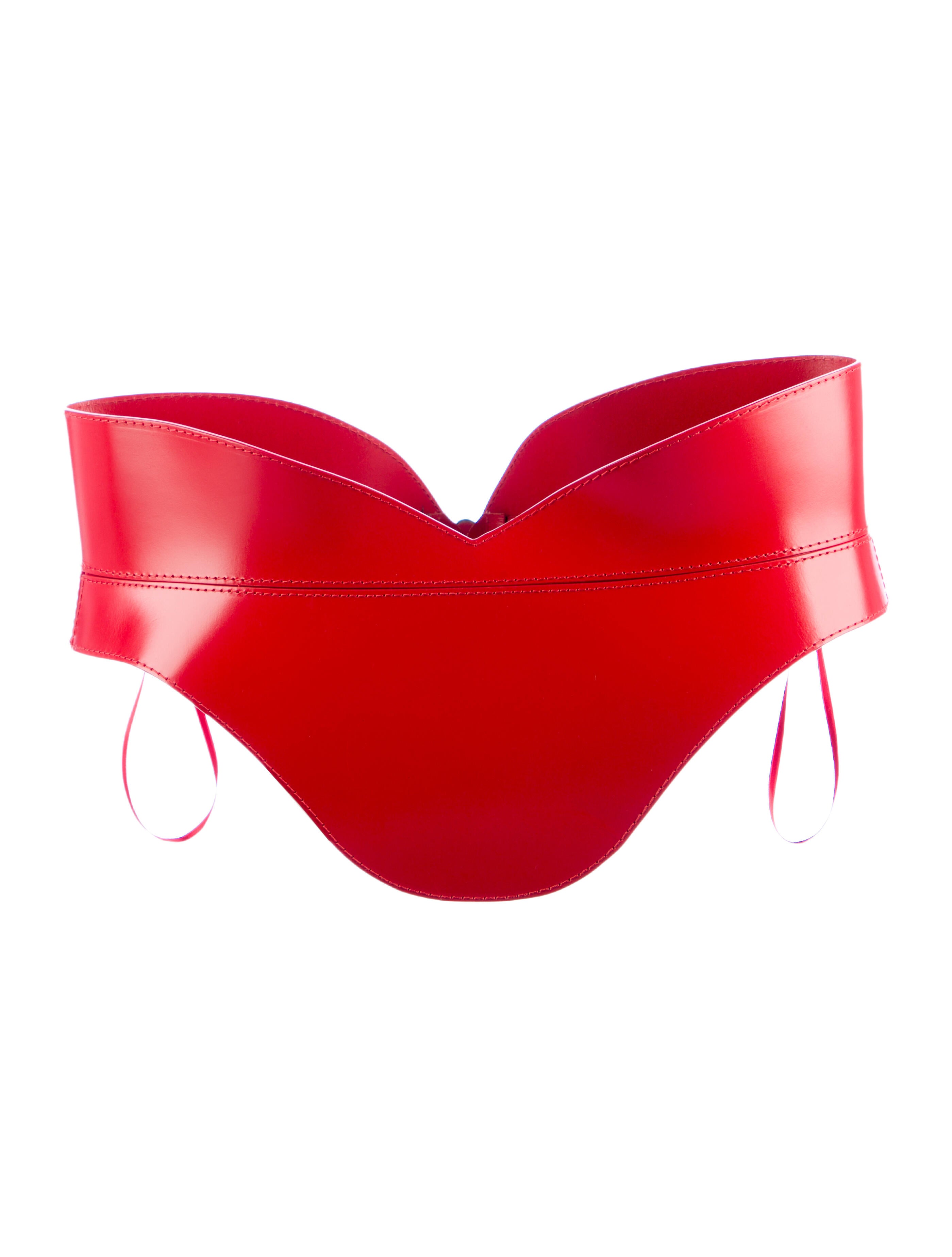 Alexander McQueen Wide Leather Waist Belt