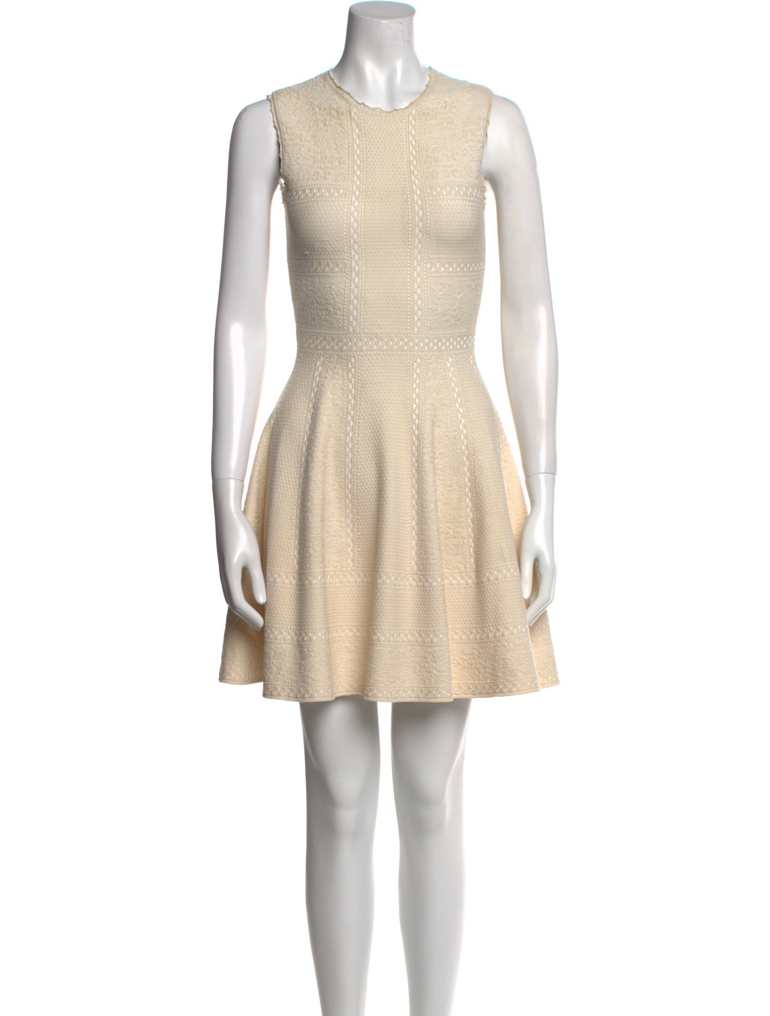 Alexander McQueen Crew Neck Mini Dress