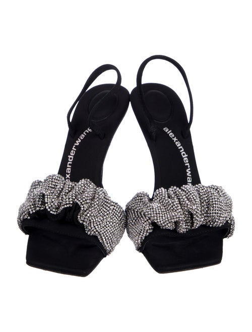 Alexander Wang Satin Patterned Slingback Sandals